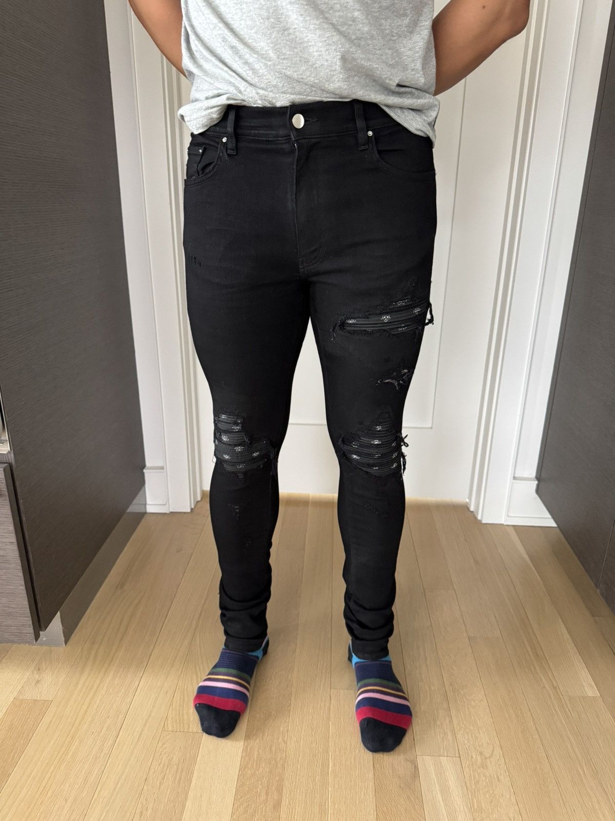 Amiri MX1 Bandana biker jeans Size US 32 / EU 48 - 13 Thumbnail