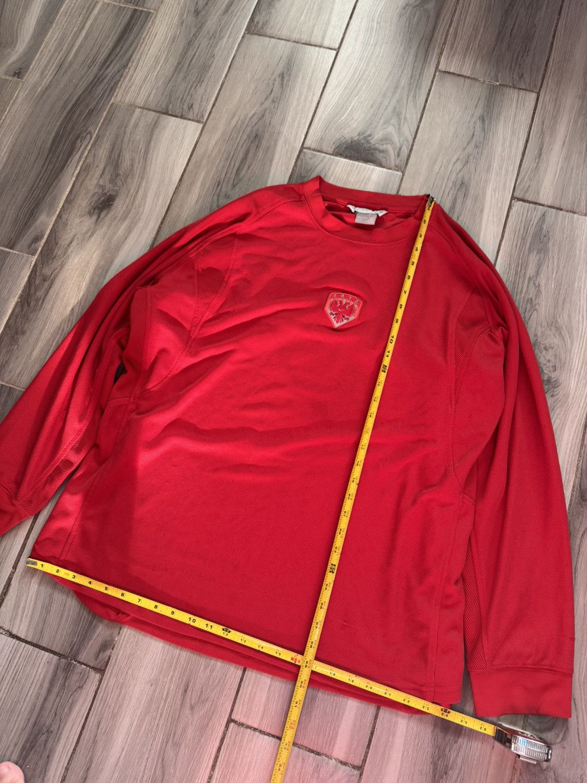 Nike Y2K Nike red long sleeve jersey Size US XXL / EU 58 / 5 - 3 Thumbnail
