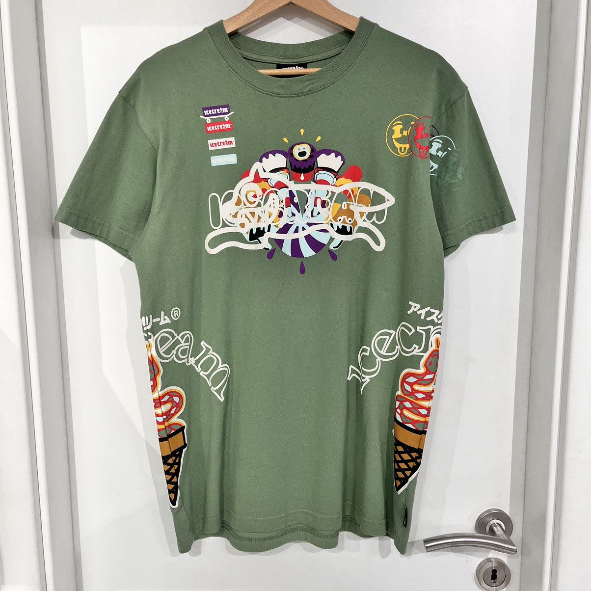 image of Icecream Tee Green, Men's (Size Medium)