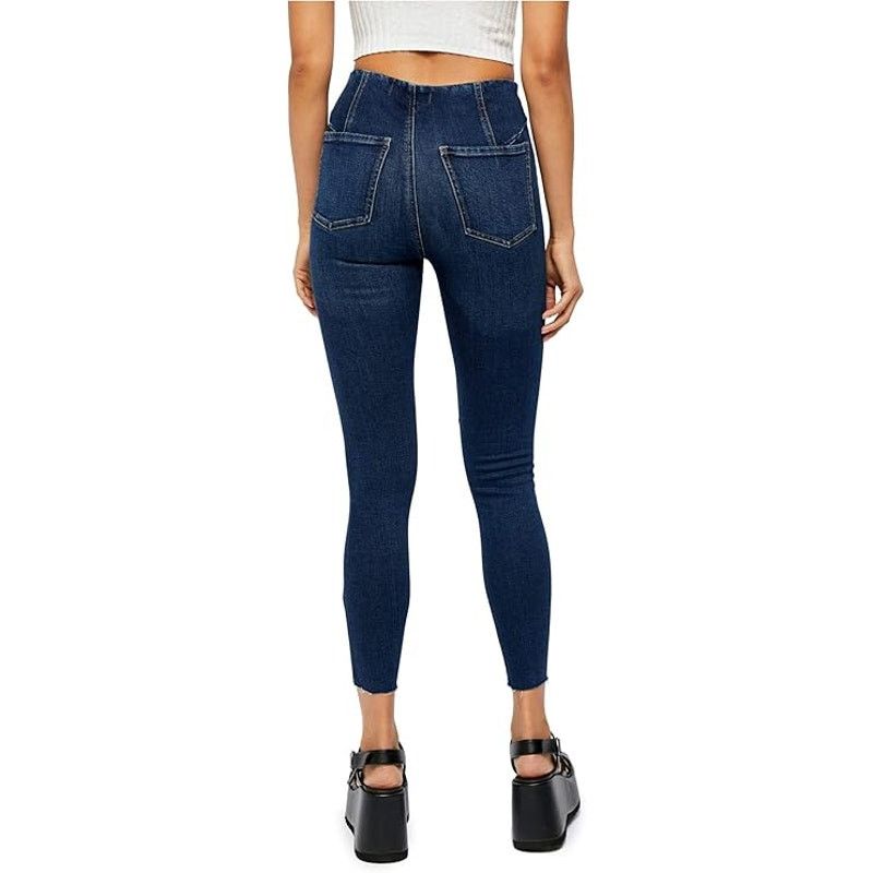 Free People Miles Away High Waist Crop Skinny Jeans, Size 31