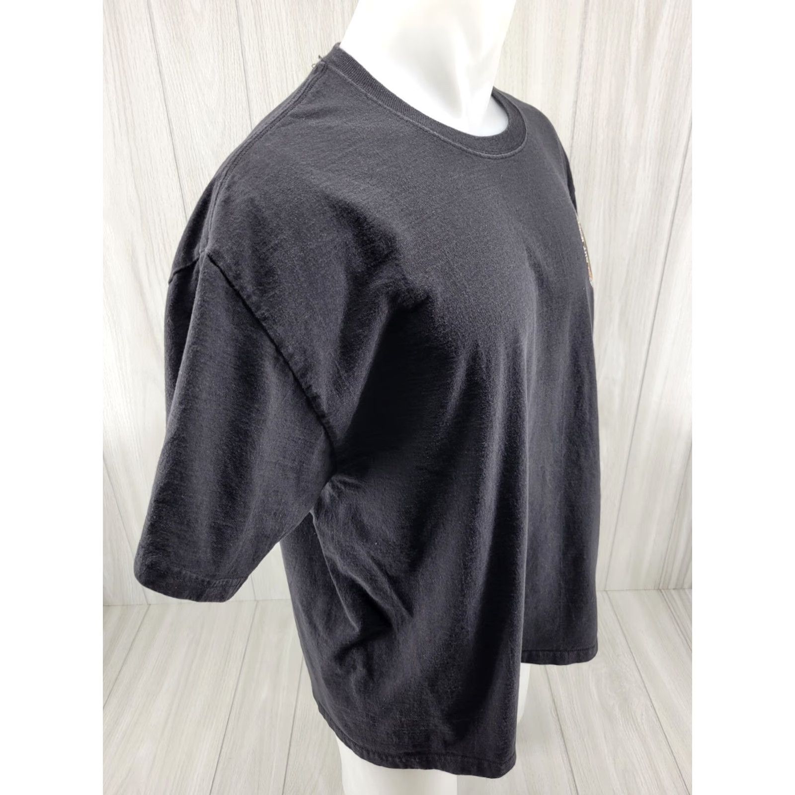Hanes Firefighter Shirt Men's XL Hanes T-Shirt Fire Rescue Logo Graphic Print Short Sleeve Black Knit Cotton Crew Neck China 2000s 2000-2009 Vintage: No Size US XL / EU 56 / 4 - 6 Thumbnail