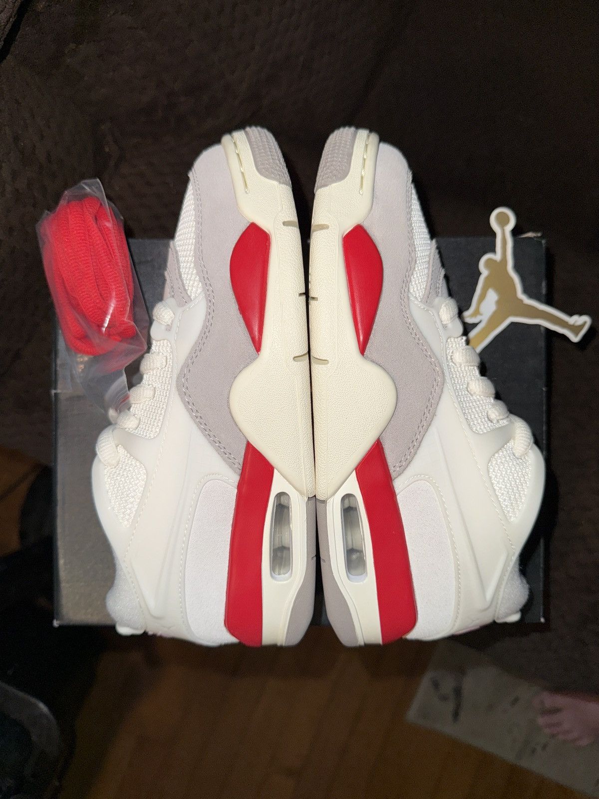 Jordan Brand Nike Air Jordan 4 RM (GS) sail/white/fire red/grey 4y/5.5w Size US 5.5 / IT 35.5 - 12 Thumbnail