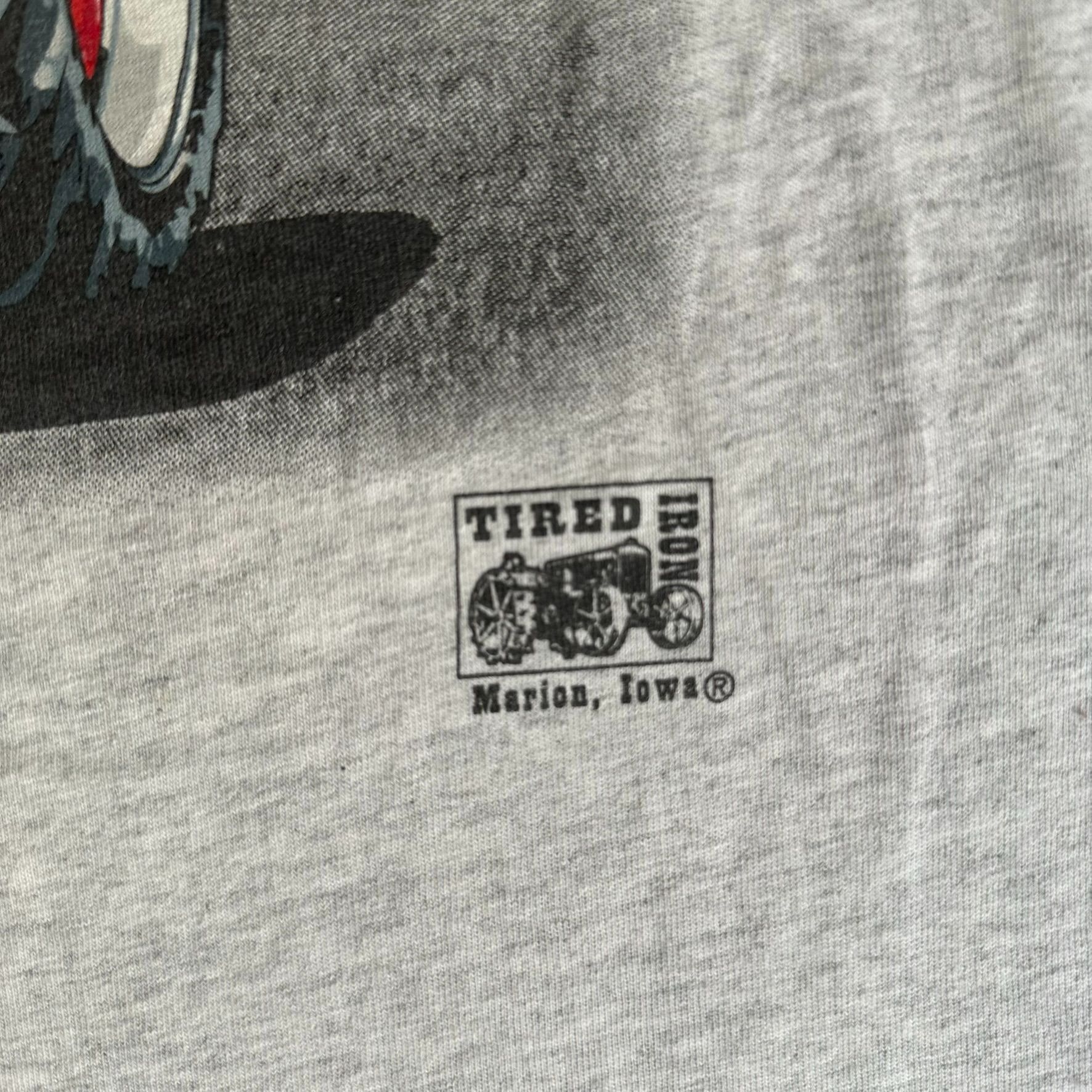 Tultex Vintage 90s Farmall H Tractors T-Shirt Gray Agriculture West Size US XL / EU 56 / 4 - 3 Thumbnail