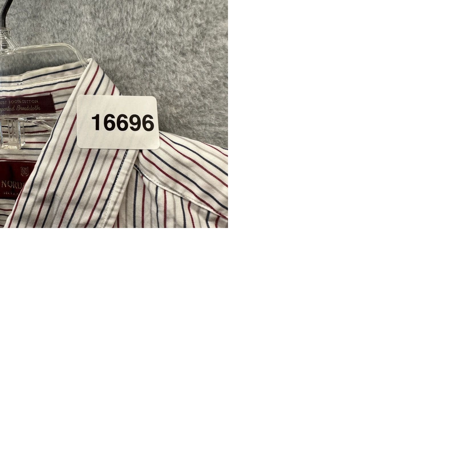 Nordstrom VINTAGE Nordstrom Shirt Mens Button-Up White Striped 15.5 14.5 Small Cotton Casual Size US L / EU 52-54 / 3 - 9 Thumbnail