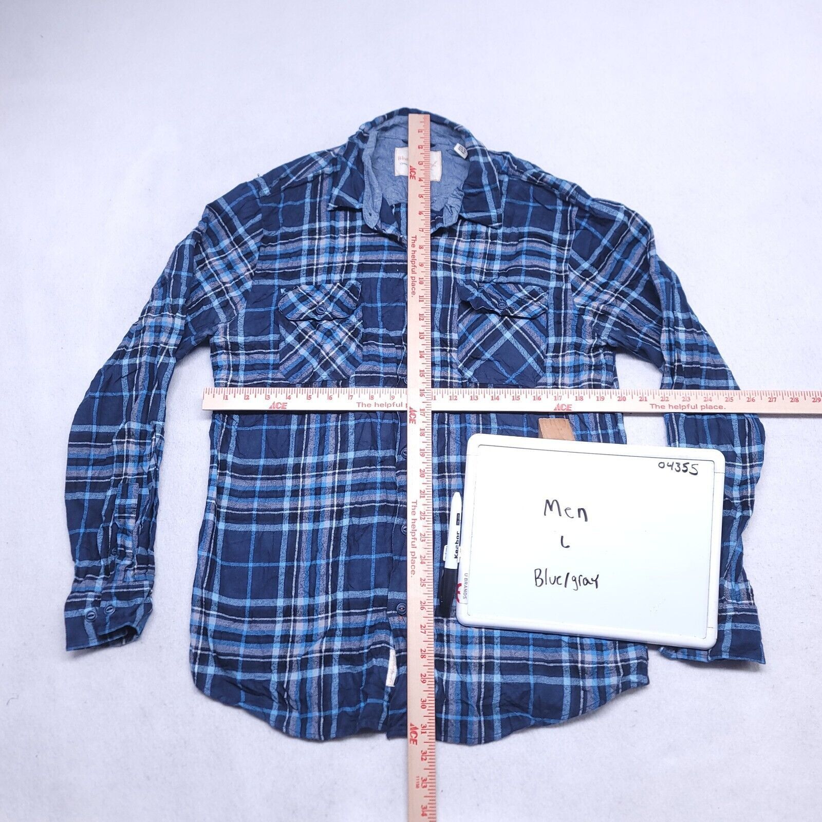 Weatherproof Weatherproof Tartan Flannel Shirt Mens Size Large L Blue Red Size US L / EU 52-54 / 3 - 6 Thumbnail
