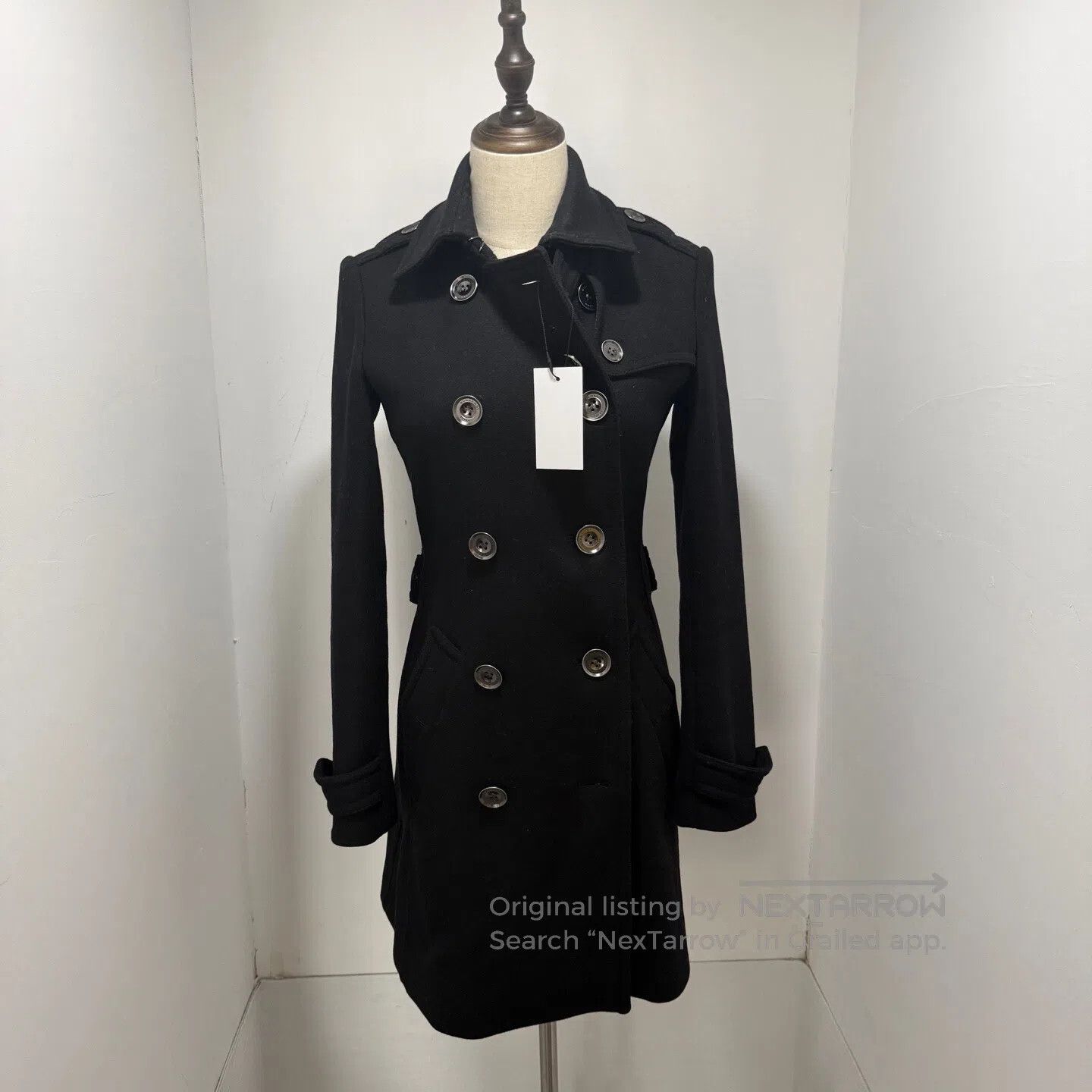 Burberry Burberry Wool Coat| Size XXS / US 00 / IT 34 - 1 Thumbnail