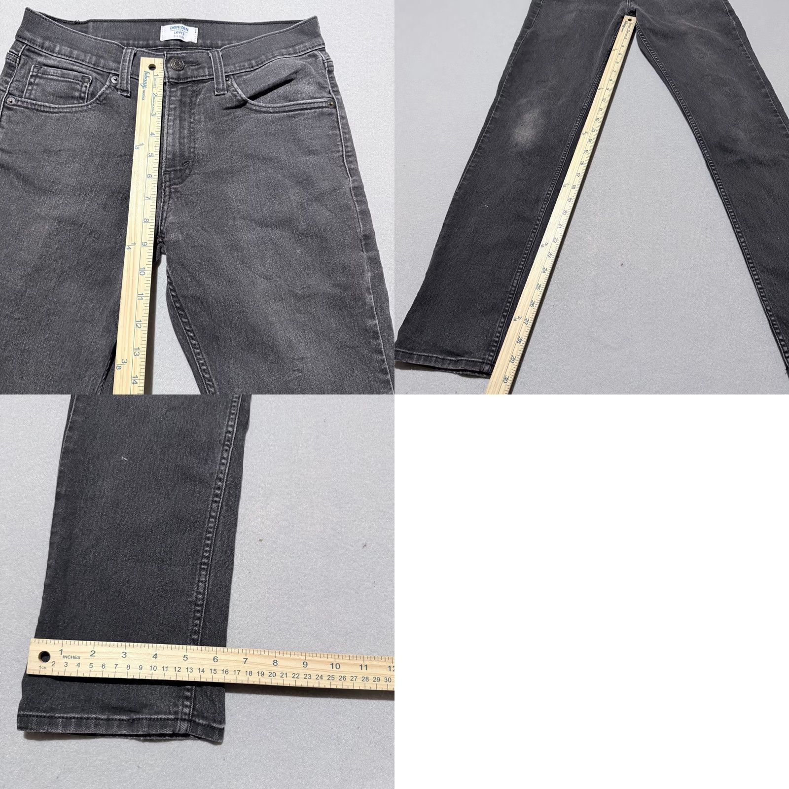 Denizen VINTAGE Denizen from Levi’s 216 Jeans Men Gray Denim Low Rise Slim Straight 29x32 Size US 29 - 9 Thumbnail