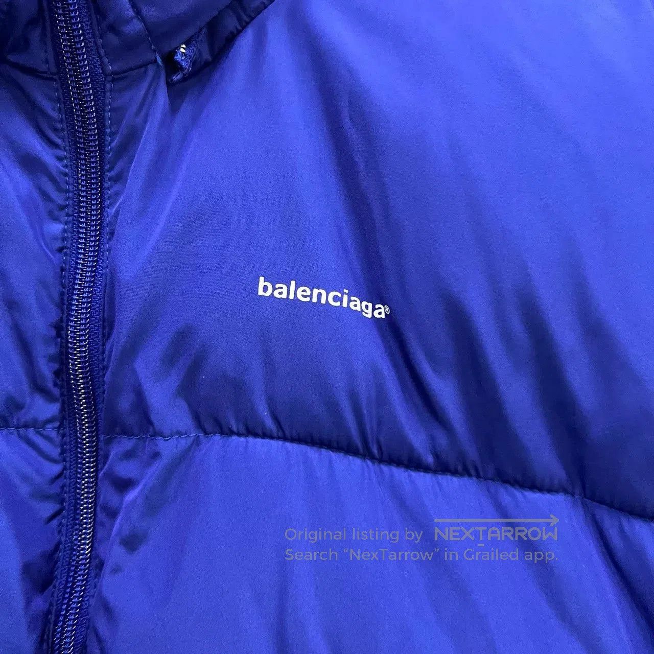 Balenciaga balenciaga electric blue puffer jacket. Size US L / EU 52-54 / 3 - 6 Thumbnail