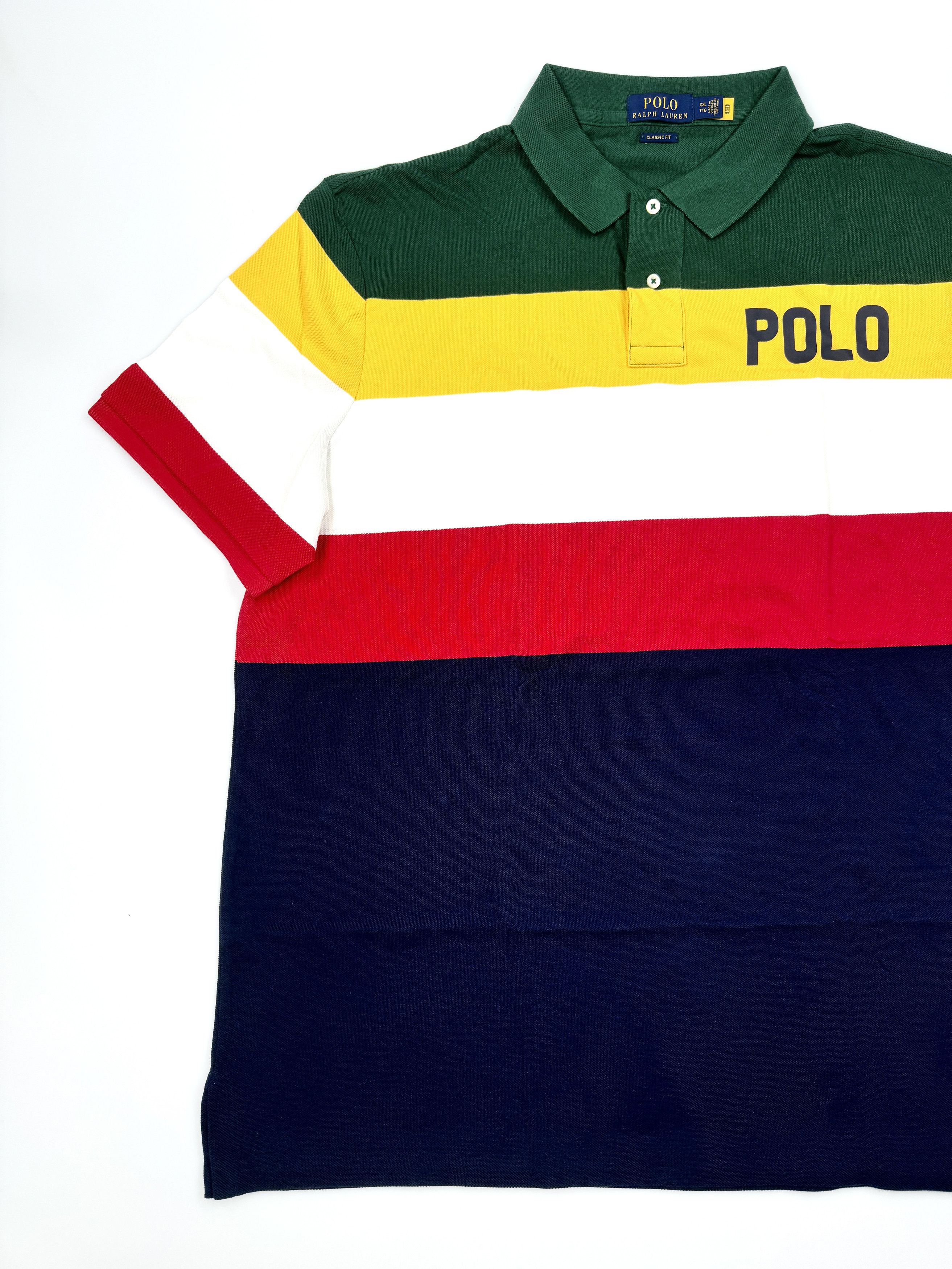 Polo Ralph Lauren NWT POLO RALPH LAUREN COLOR-BLOCKED LOGO MESH POLO SHIRT Size US XXL / EU 58 / 5 - 7 Thumbnail