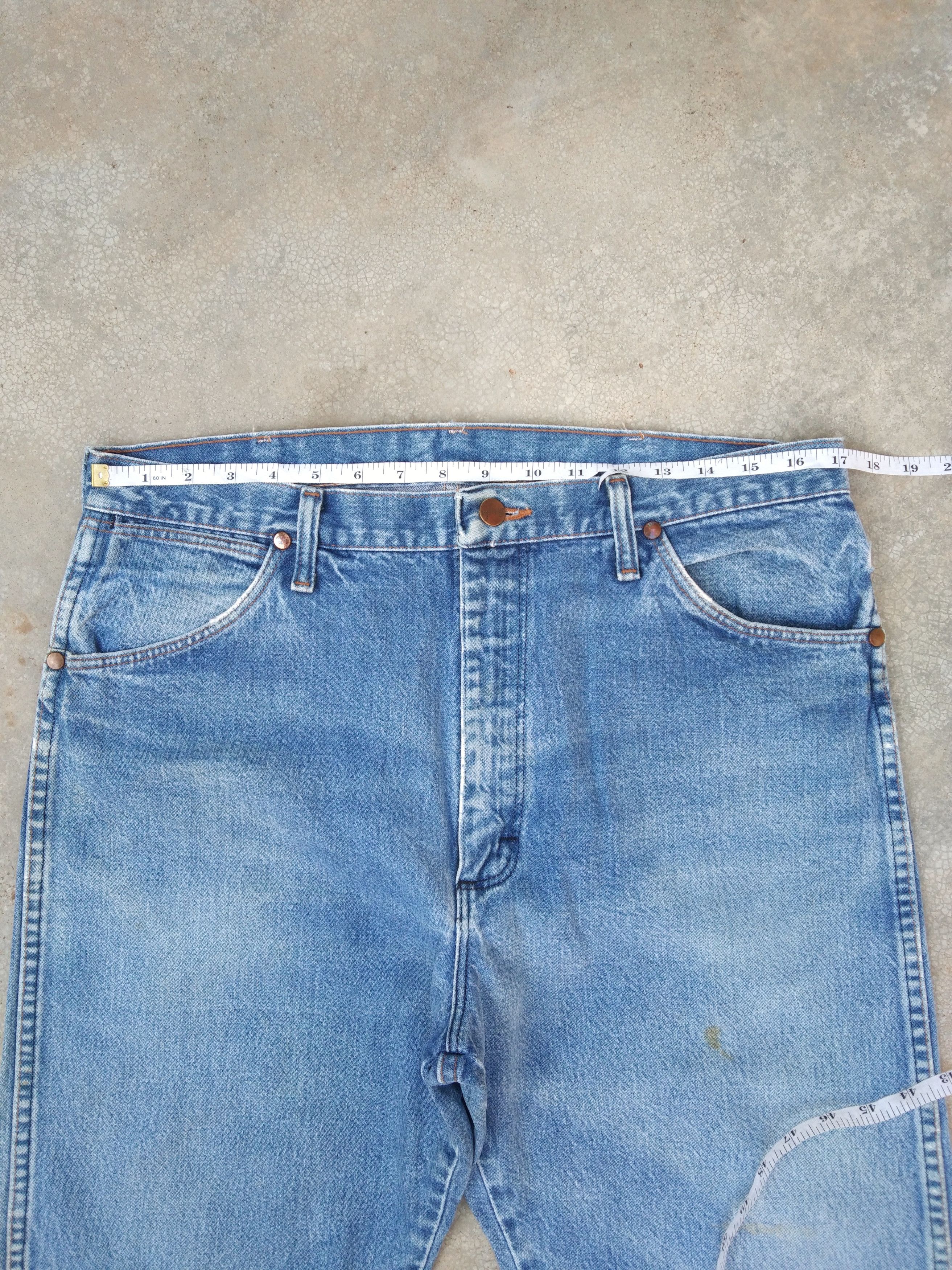 Wrangler Vintage Wrangler Faded Blue Jeans 34x32 Size US 34 / EU 50 - 6 Thumbnail