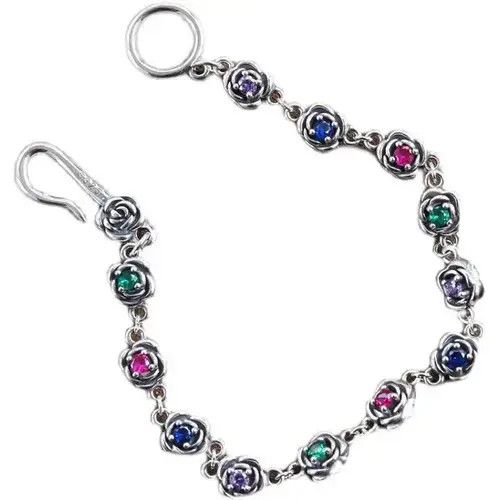 Jewelry Multicolor Flower Chain Bracelet Size ONE SIZE - 2 Thumbnail