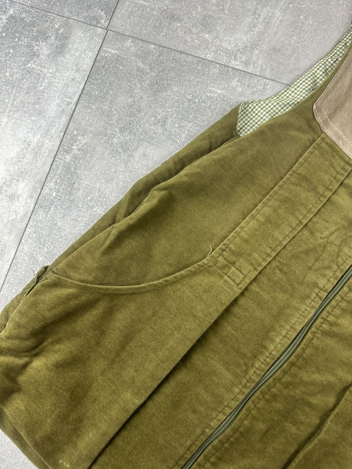 Barbour Barbour Vintage Olive/Green With Suede Shoulder Panels Size US S / EU 44-46 / 1 - 9 Thumbnail