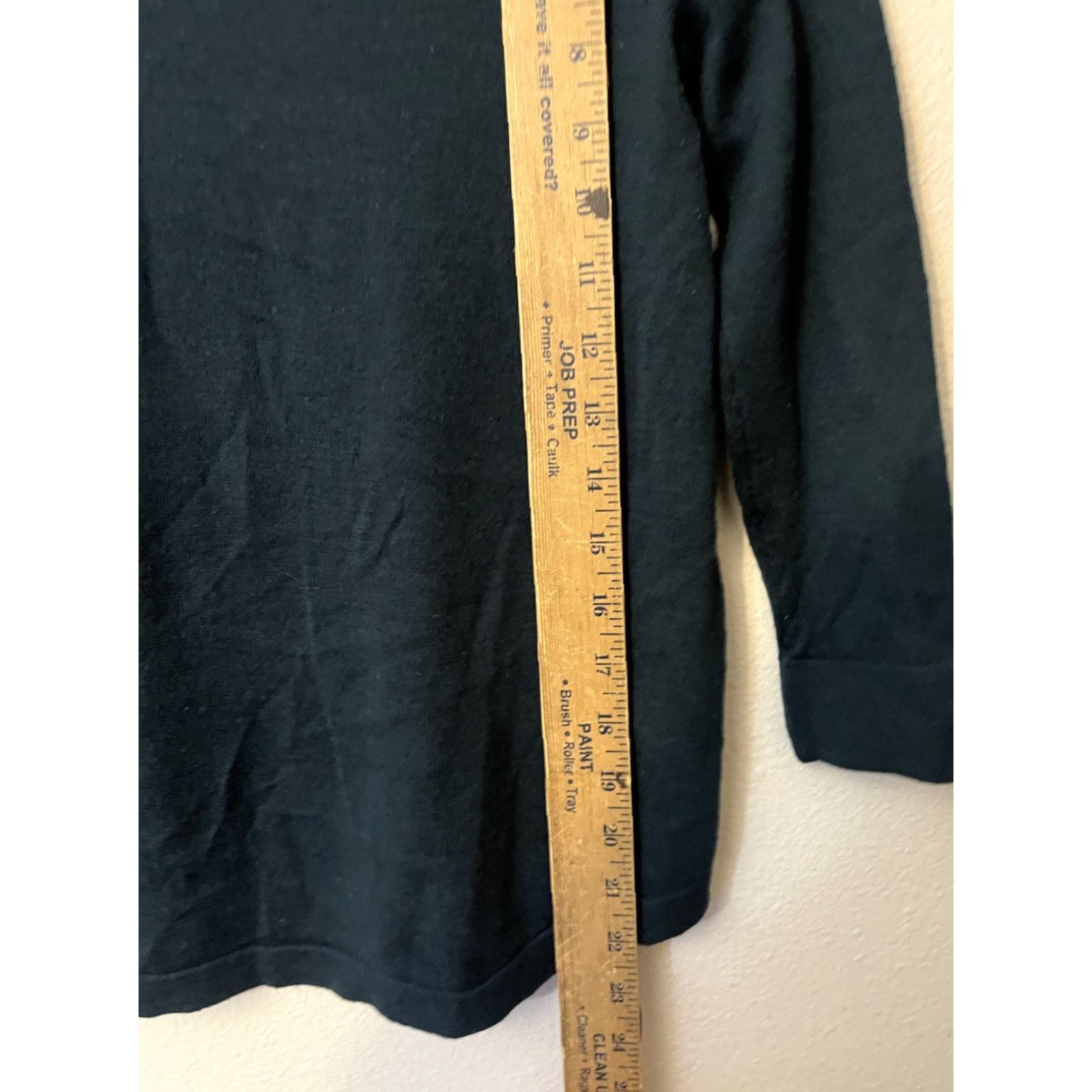 Loft LOFT Womens Pullover Sweater Crew Neck 3/4 Sleeve Green Size XSP Petite Size XS / US 0-2 / IT 36-38 - 4 Thumbnail