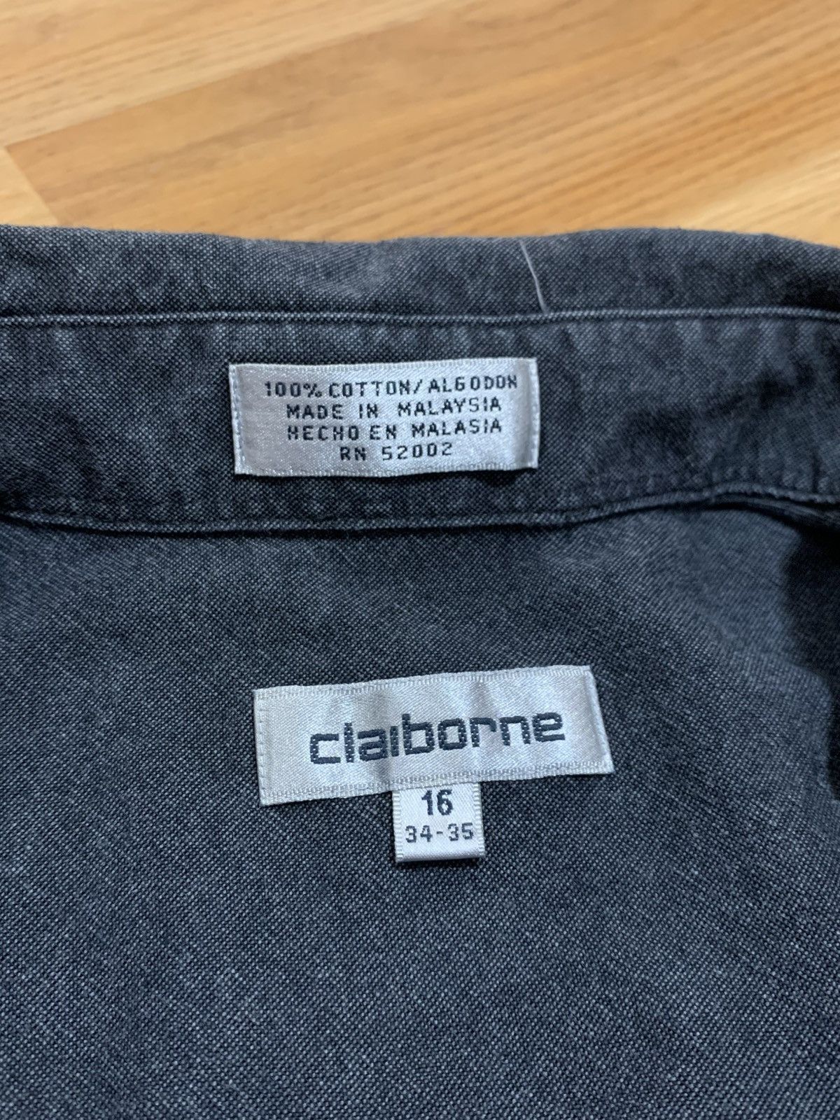 Liz Claiborne Sz16(L)- Claiborne Long Sleeve Button Up Button Down Collar Size US L / EU 52-54 / 3 - 13 Thumbnail