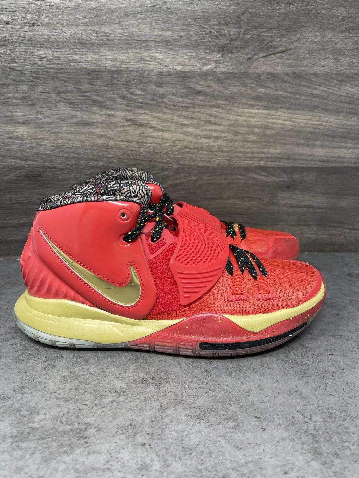 Nike Nike Kyrie 6 Shoes Mens Size 7.5 Red Gold Trophies Size US 7.5 / EU 40-41 - 5 Thumbnail