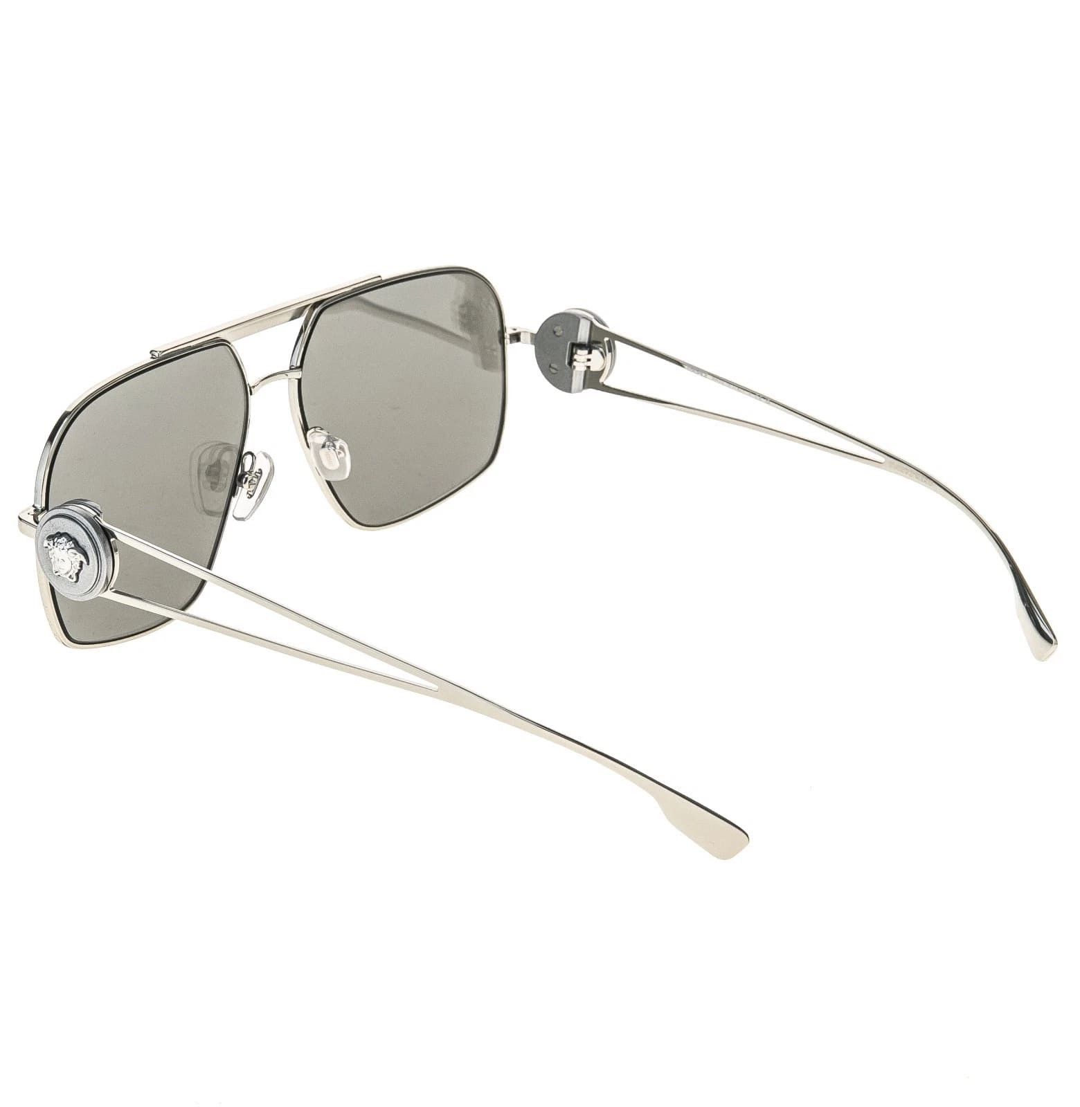 Versace VERSACE VE2269 2269 Medusa NAVIGATOR Silver Aviator Sunglass Size ONE SIZE - 7 Thumbnail