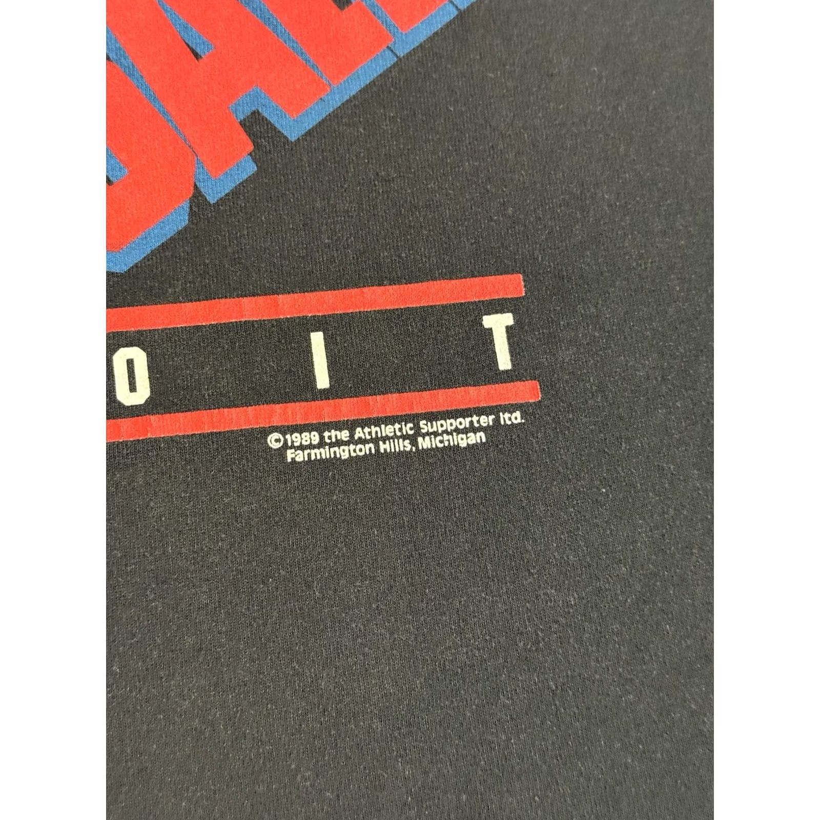 Vintage VINTAGE 1989 John “Spider” Salley Detroit Pistons T Shirt M NBA Basketball Black Mens Size US M / EU 48-50 / 2 - 3 Thumbnail
