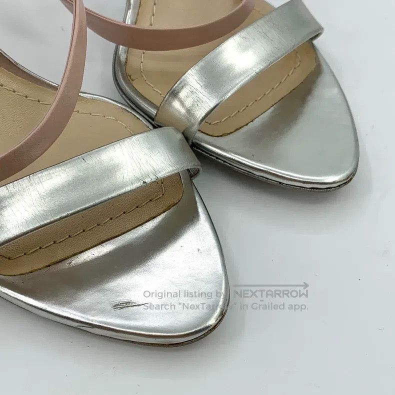Dior Dior Silver buckled high-heeled sandals Size US 8.5 / IT 38.5 - 9 Thumbnail