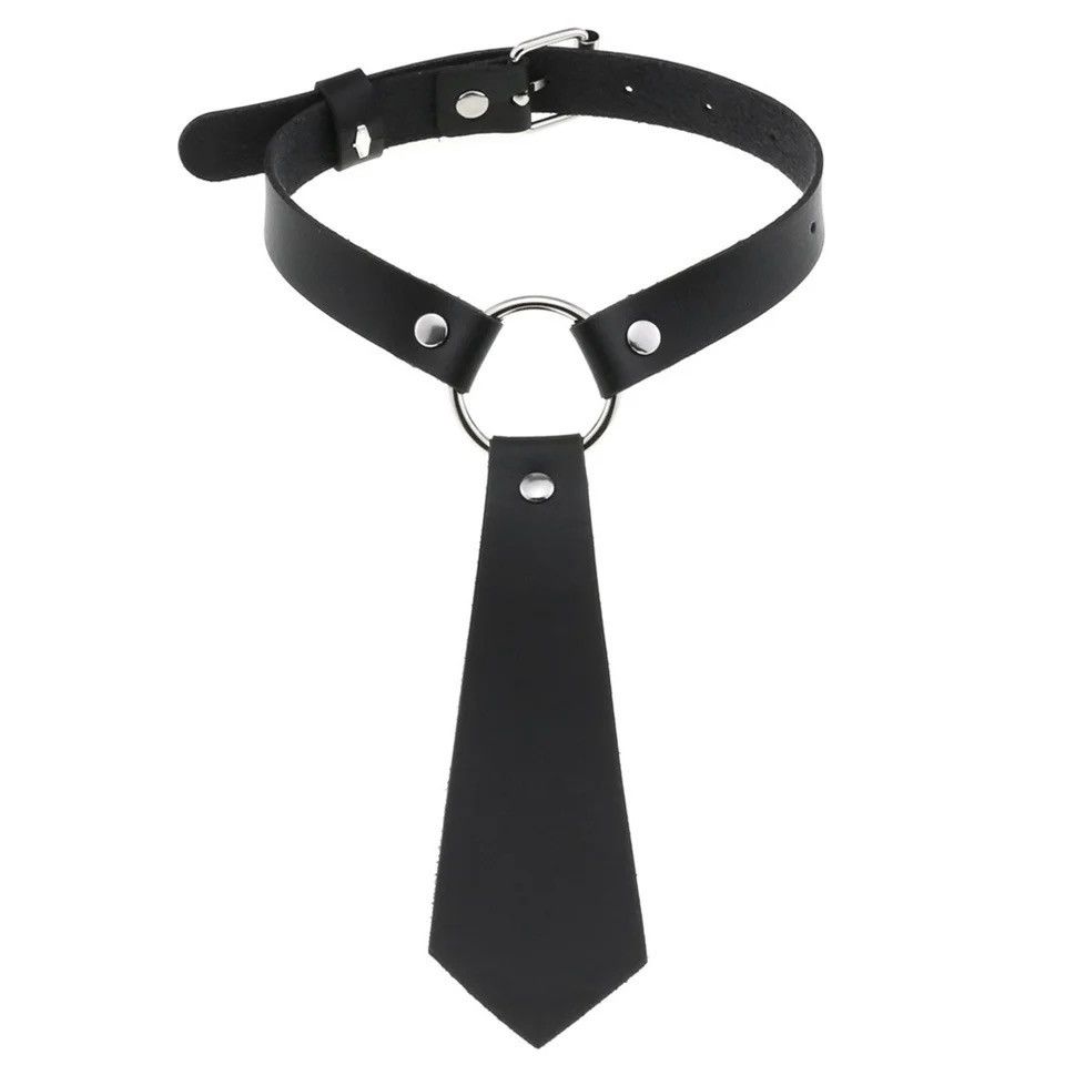 Japanese Brand × Leather Bow Tie Collar Choker Necklace Size ONE SIZE - 1 Thumbnail