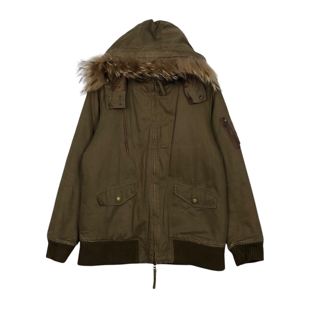 Boycott × Japanese Brand 📌Vintage Chore Bomber Jacket Boycott Mink Fur Hoodie Size US M / EU 48-50 / 2 - 2 Thumbnail