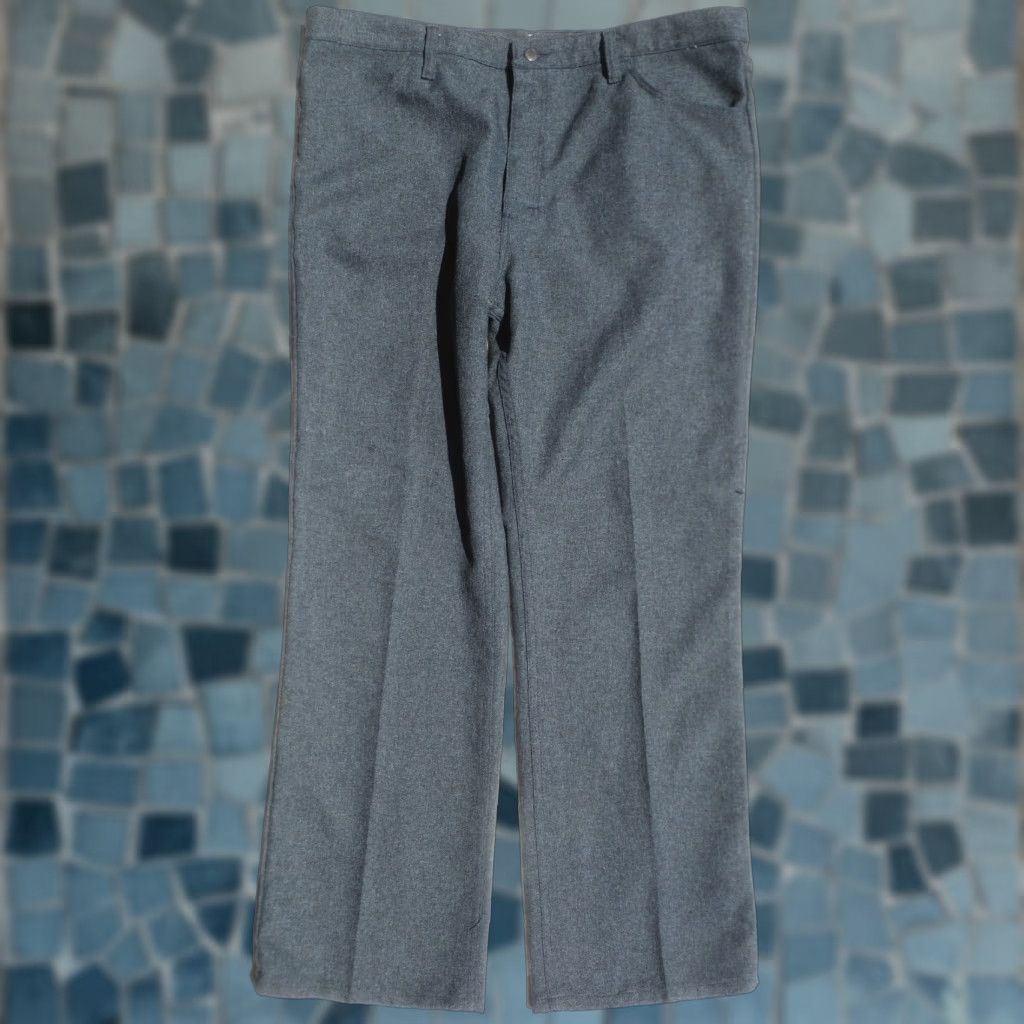 Wrangler Wrangler Wrancher 82HK Regular Fit Polyester Heather Black 90s USA Wrancher Jeans 38x29 Mens Pants 38x29 Vintage Wrangler - Wrancher 90s Size US 38 / EU 54 - 1 Thumbnail