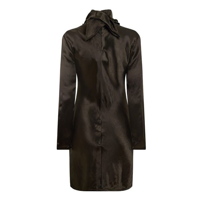 Bottega Veneta Bottega Veneta Cowl Neck Knee Length Dress in Green Size L / US 10 / IT 46 - 2 Thumbnail