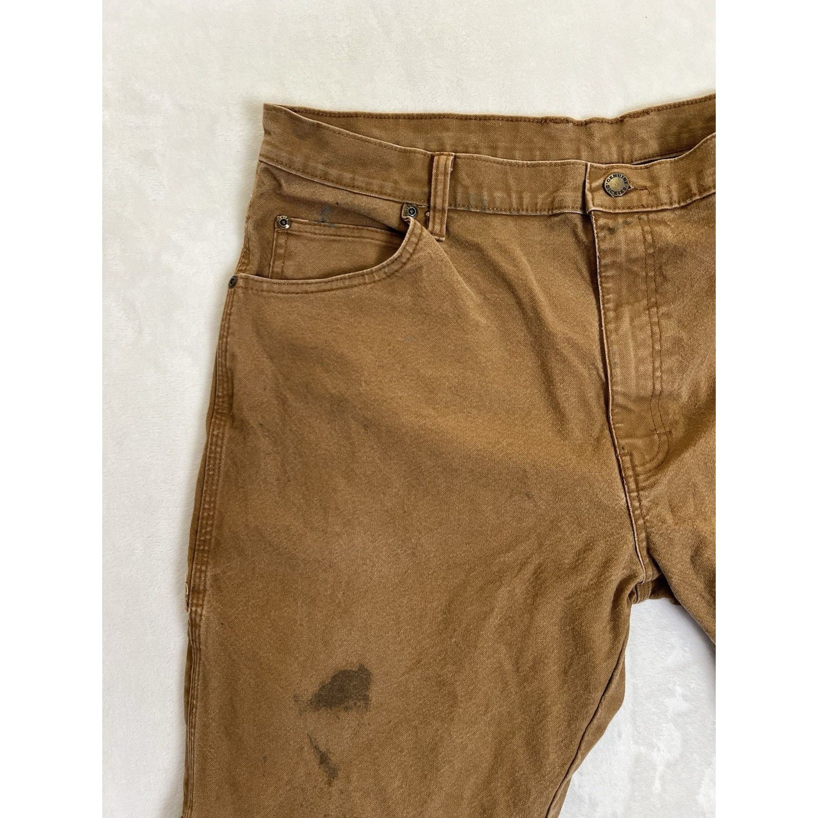Dickies Dickies Carpenter Canvas Pants Workwear Utility Brown Size 3 Size US 36 / EU 52 - 3 Thumbnail