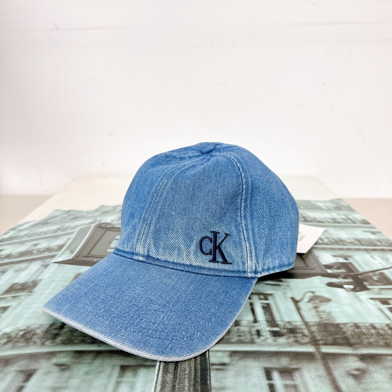 Calvin Klein Calvin Klein 45003382 Washed Denim Embroidered Logo Size ONE SIZE - 4 Thumbnail