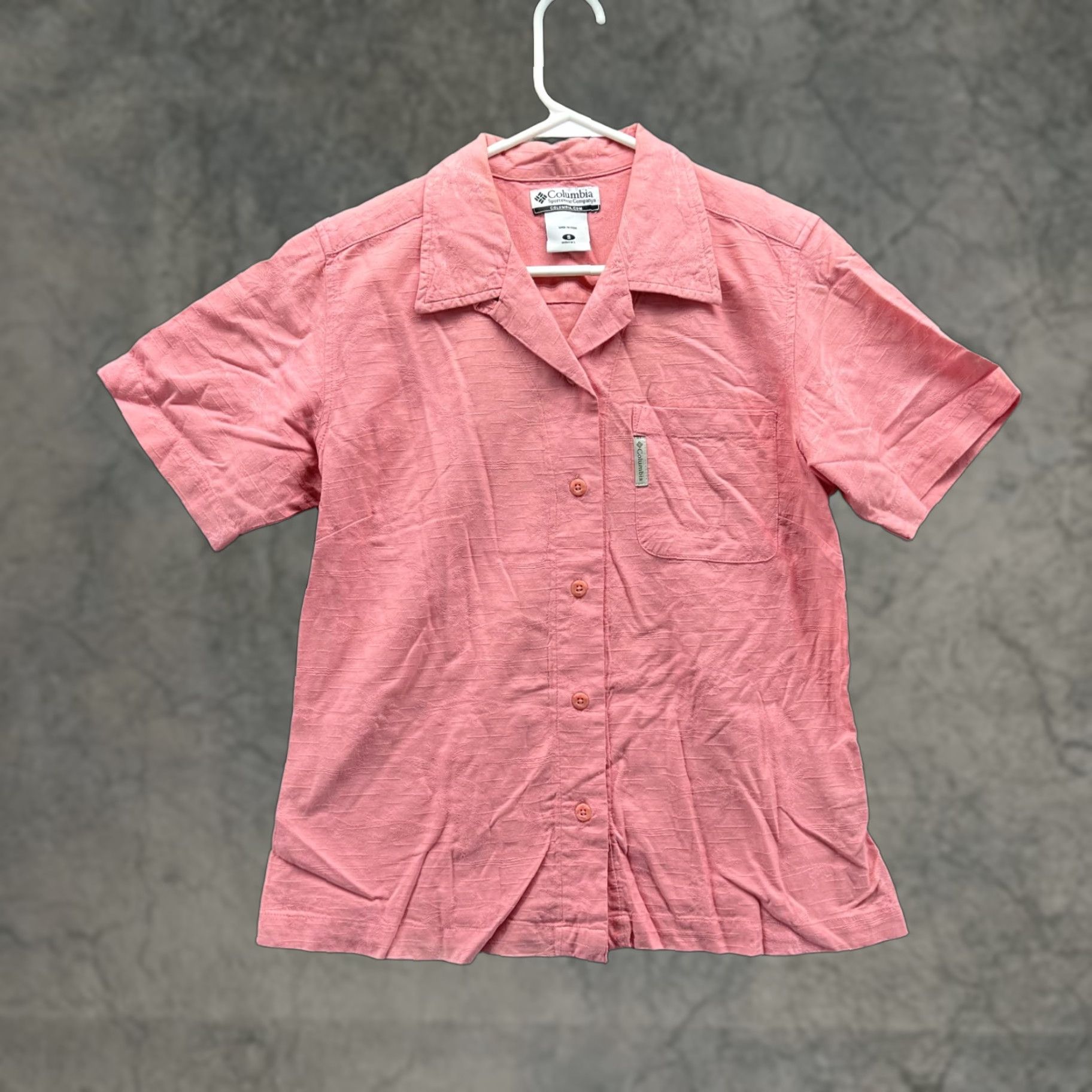 Pinko VINTAGE Columbia Shirt Women Small Pink Casual Button Down Sportswear Linen Vintage Size S / US 4 / IT 40 - 1 Thumbnail