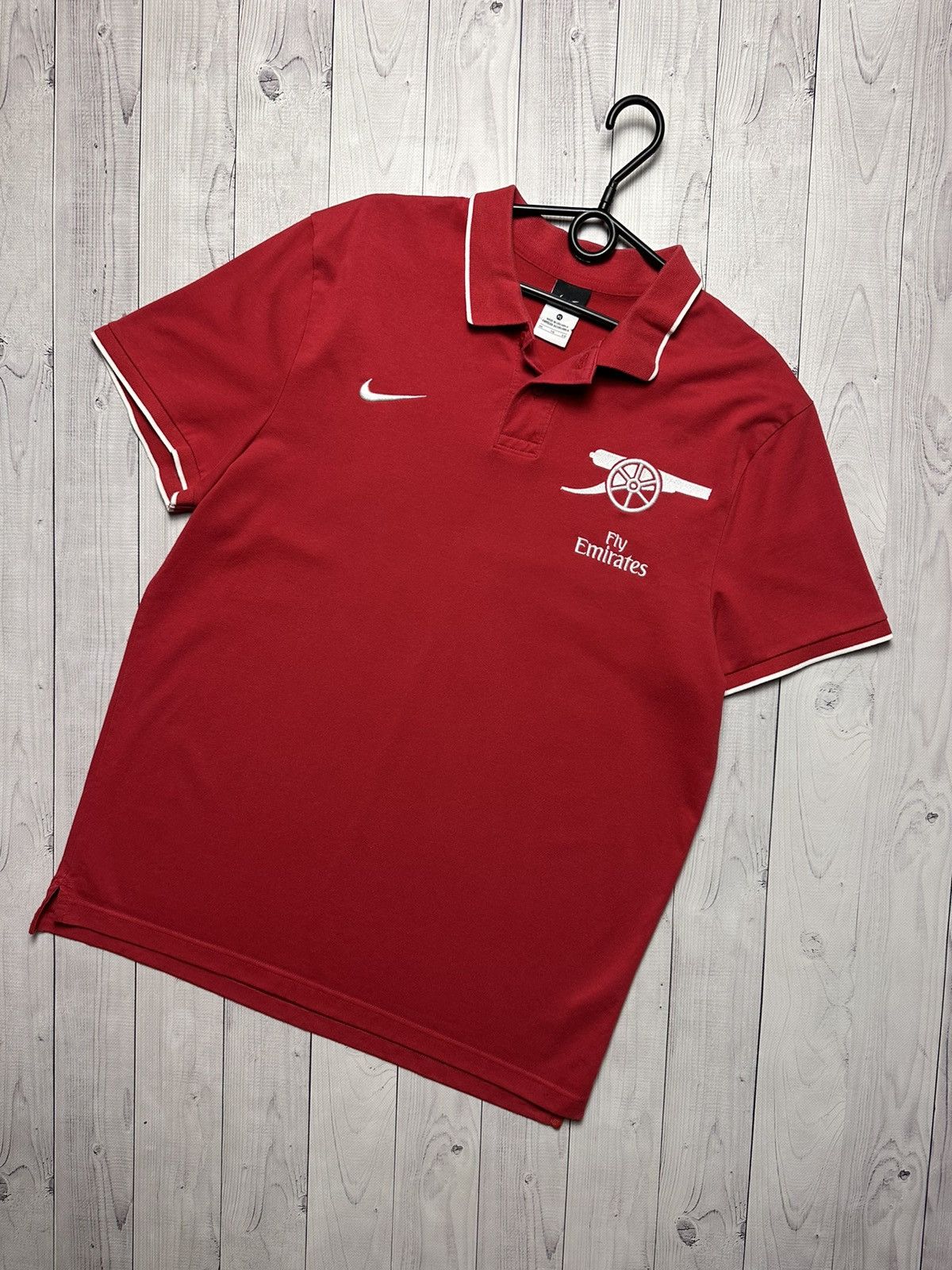 Vintage Nike Arsenal polo logo Gunners size XL
