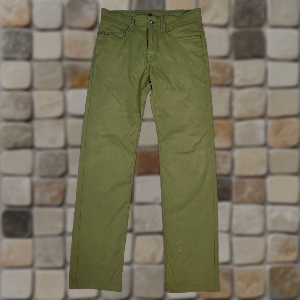 Prana Prana Breathe Chino Pants Mens 30 Green Nylon Stretch Slim Fit Low Rise Straight Size US 30 / EU 46 - 1 Thumbnail