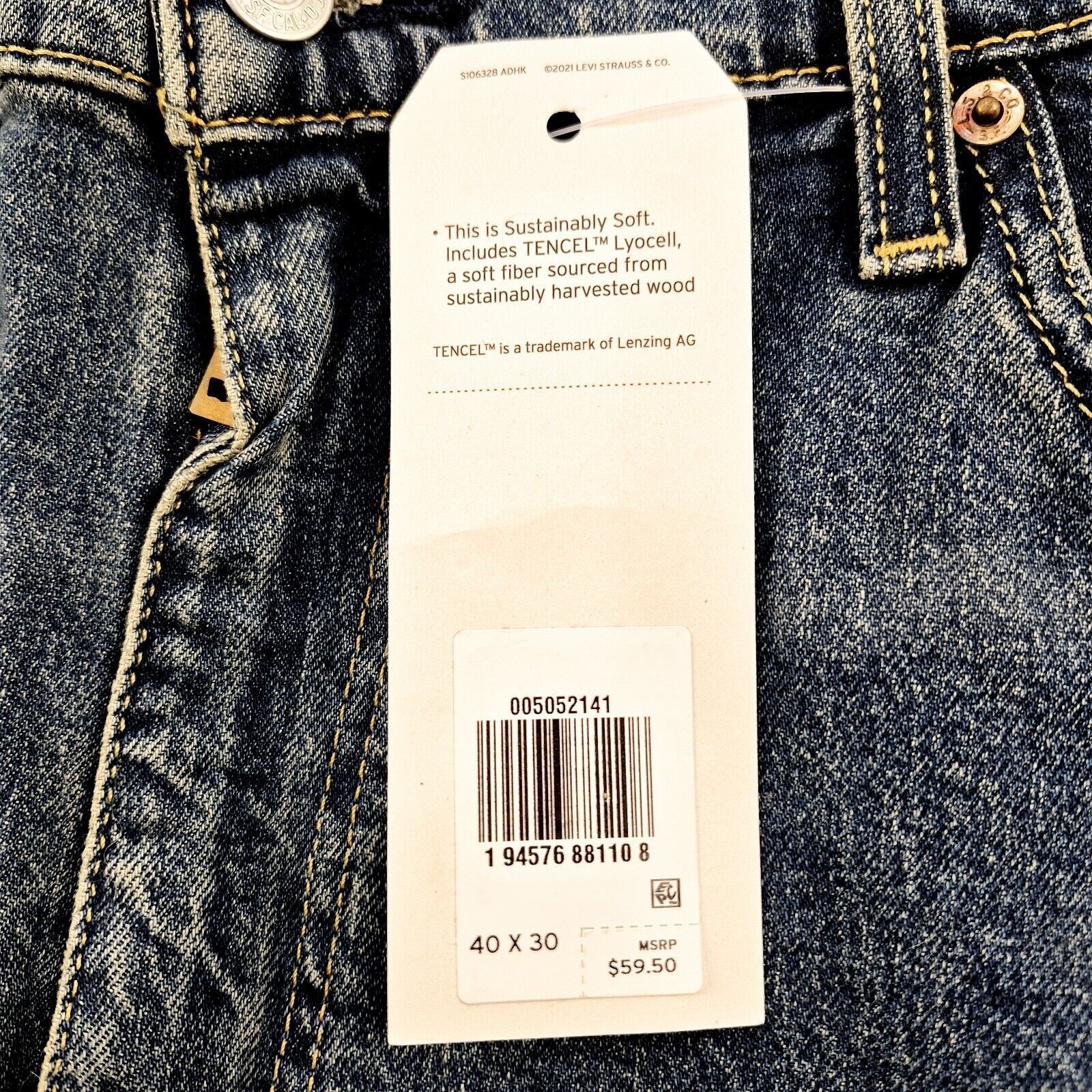 Levi's NEW Levis 505 Men's Dark Blue Stretch Fit Denim Jeans40x30 Size US 40 / EU 56 - 11 Thumbnail