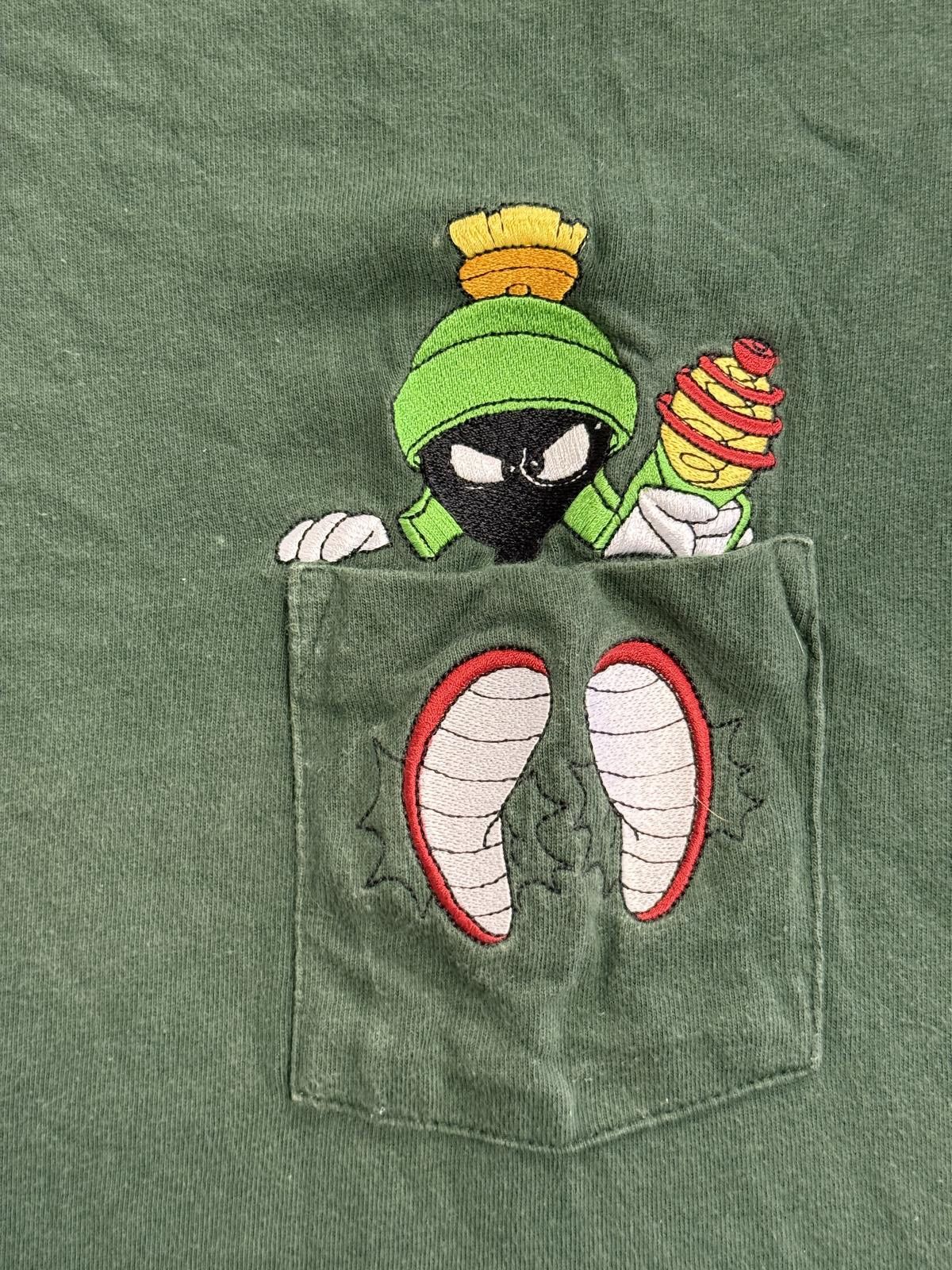 Warner Bros Vintage Marvin the Martian Pocket Tee Embroidered 1989 XXL Size US XXL / EU 58 / 5 - 3 Thumbnail