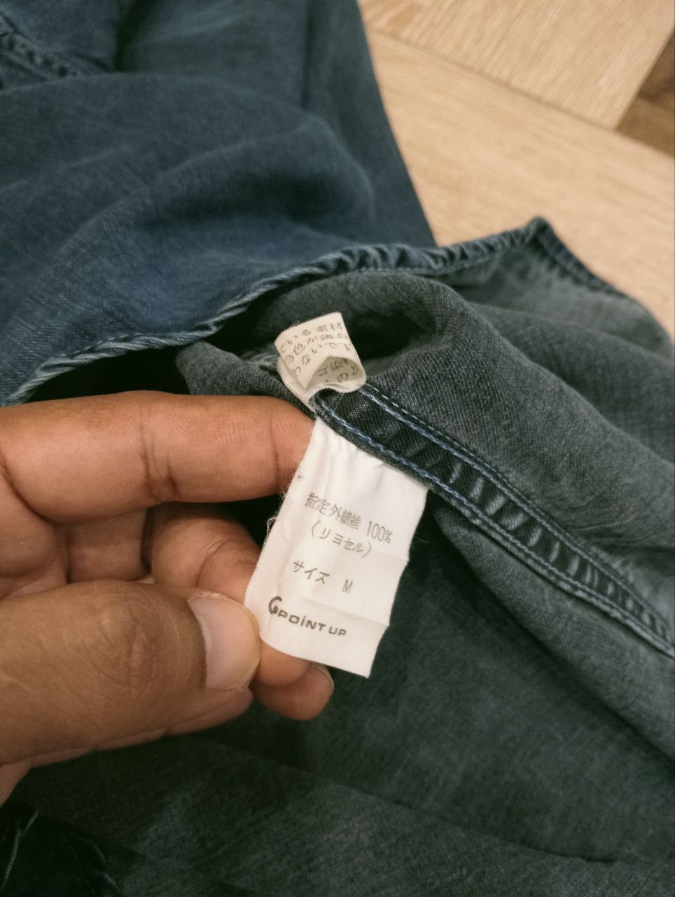 Issey Miyake VINTAGE HAI SPORTING GEAR HALF BUTTON DENIM SHIRT Size M / US 6-8 / IT 42-44 - 5 Thumbnail