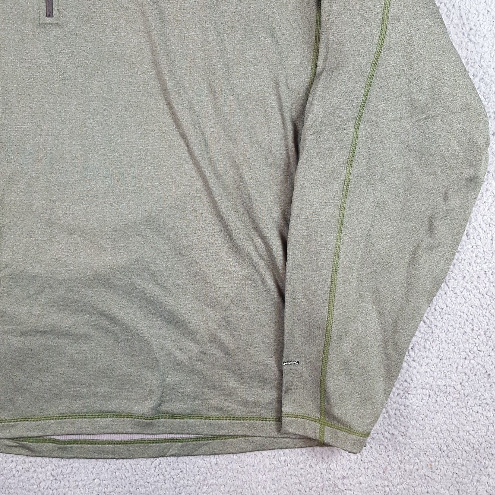 The North Face VINTAGE The North Face 2XL Green Thermal Micro Fleece Lined Quarter-Zip Hiking Shirt Men NS Size US XXL / EU 58 / 5 - 3 Thumbnail