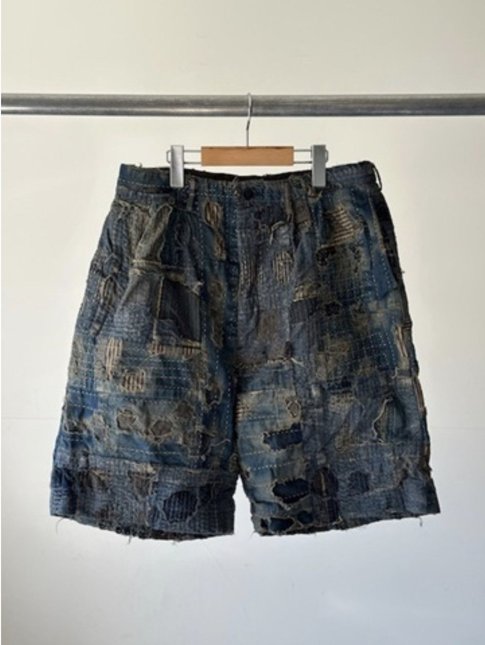 Kapital Kapital Boro Ivy Denim Shorts Size US 33 - 2 Thumbnail