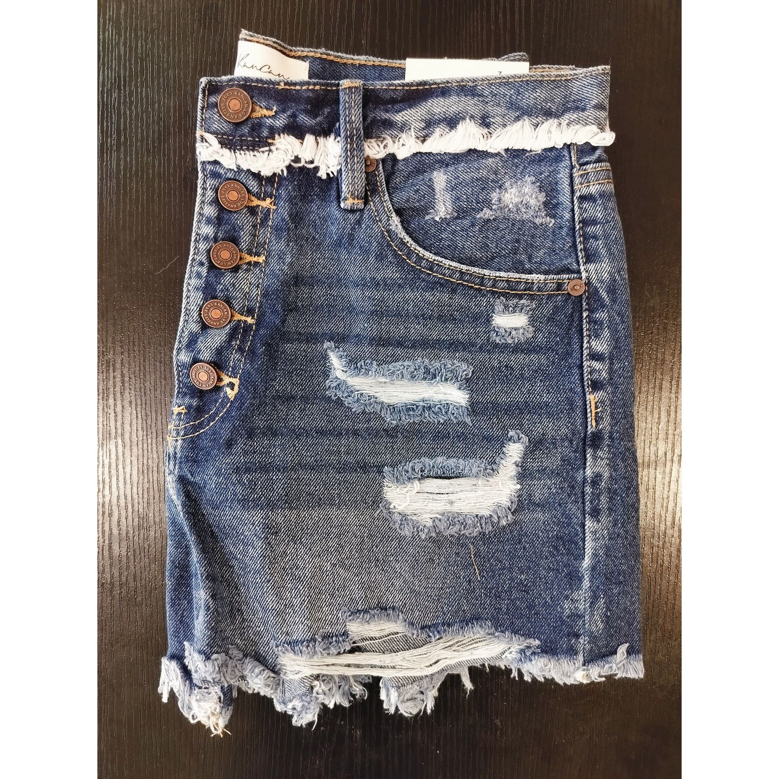 Other KanCan High Rise Distressed Shorts Button Fly Size 27 * Size 27" / US 4 / IT 40 - 5 Thumbnail
