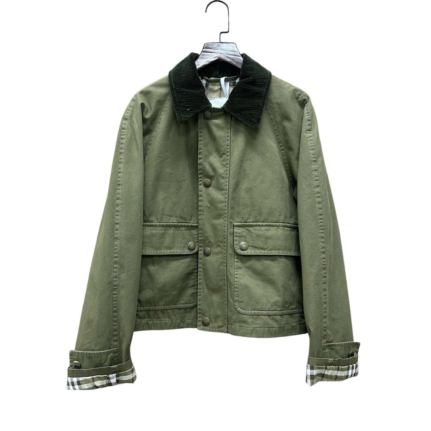 Burberry Burberry Green Corduroy Collar Field Jacket Size S Size US S / EU 44-46 / 1 - 1 Thumbnail