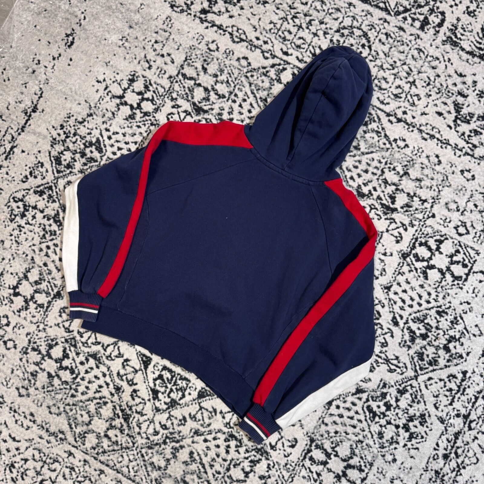 Diesel × Vintage Vintage Diesel Unisex Navy Red White Cotton Hoodie Size Boxy Size US M / EU 48-50 / 2 - 11 Thumbnail