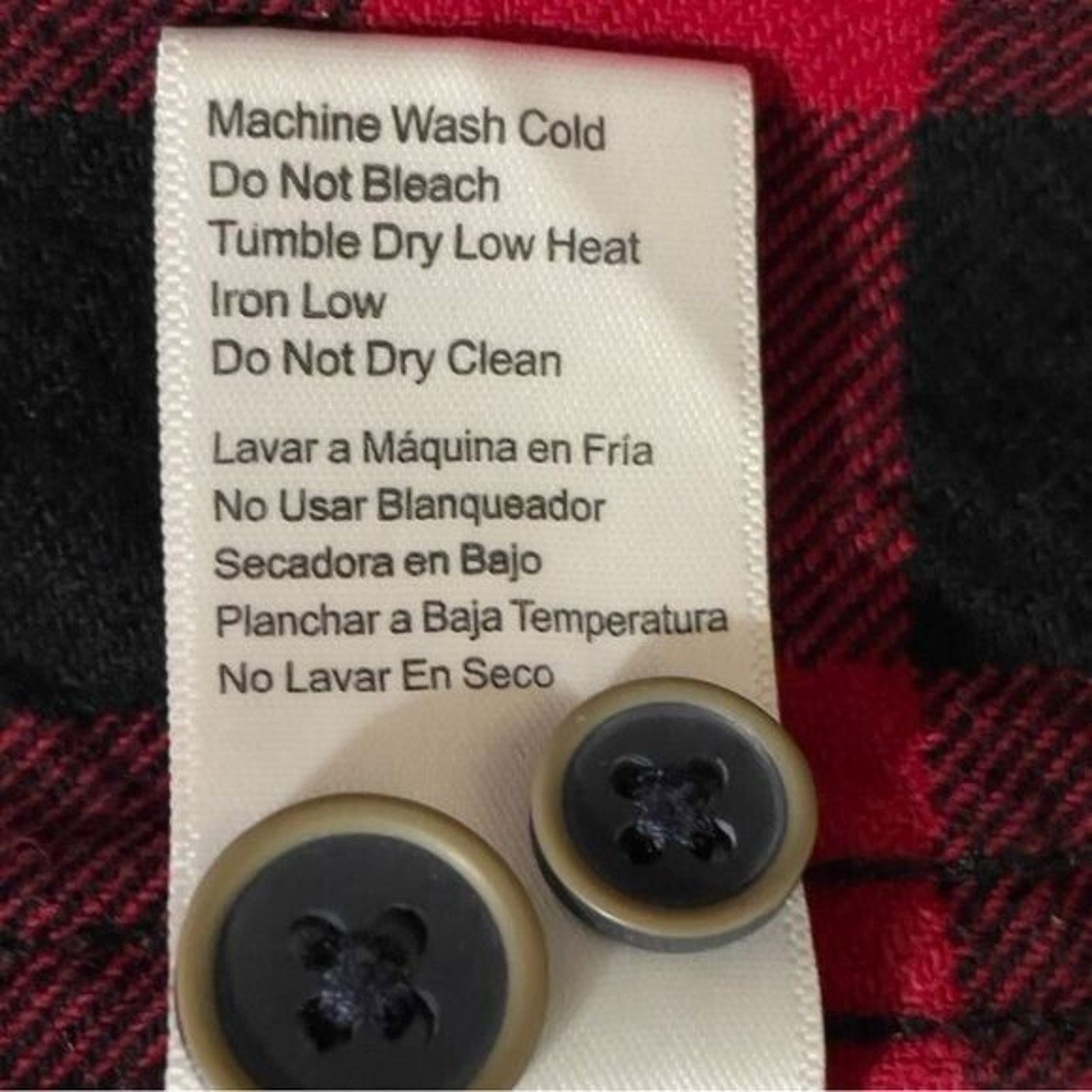 Other Jachs Brawny Buffalo Plaid Red Black Mens Flannel Shirt 2X Size US XXL / EU 58 / 5 - 7 Thumbnail