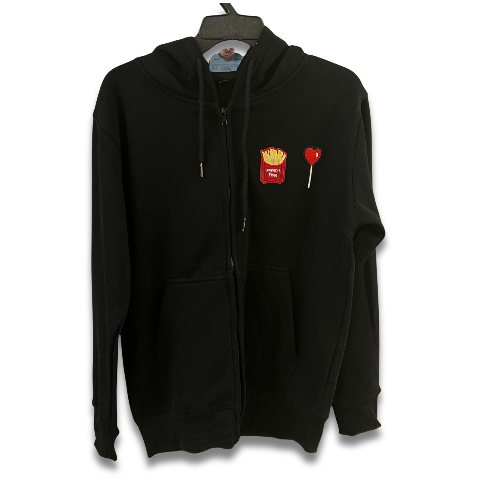 Other Black Zip-Up Hoodie W/ French Fries & Lollipop Patches Mediu Size US M / EU 48-50 / 2 - 2 Thumbnail