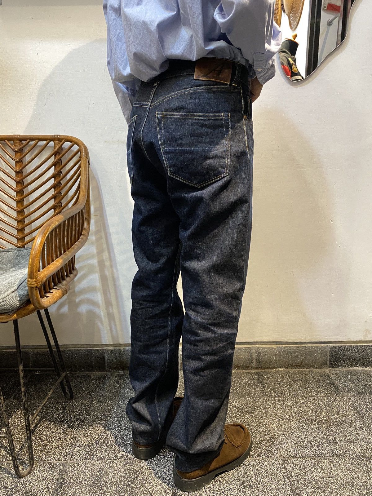 ANATOMICA × Japanese Brand Anatomica, High Waisted 618 Original Seamless Denim Indigo Size US 31 - 3 Thumbnail