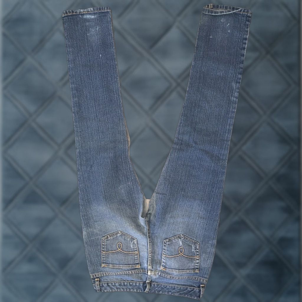 Vintage AMERICAN RAG Curvy Skinny Denim Jeans Womens Size 3S AN1 Size 26" / US 2 / IT 38 - 1 Thumbnail