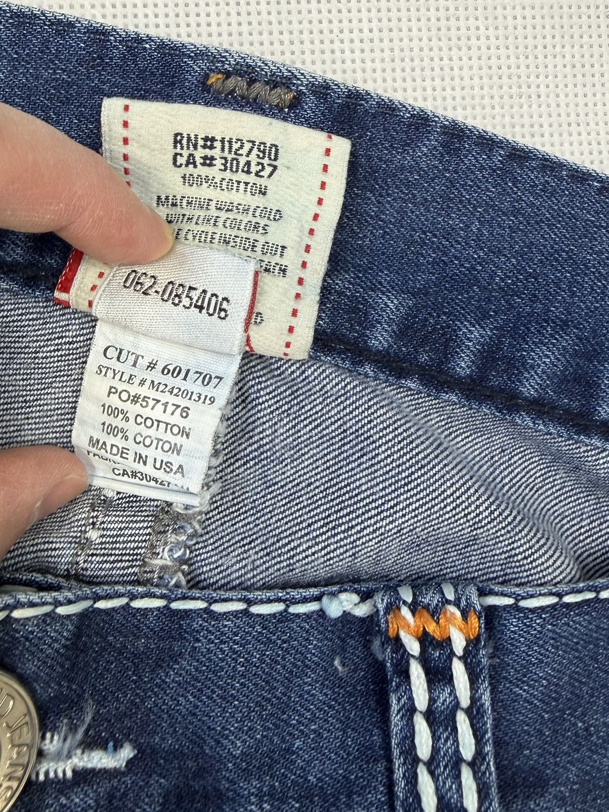 True Religion True Religion Ricky Super T Jeans USA Seams Size US 33 - 5 Thumbnail