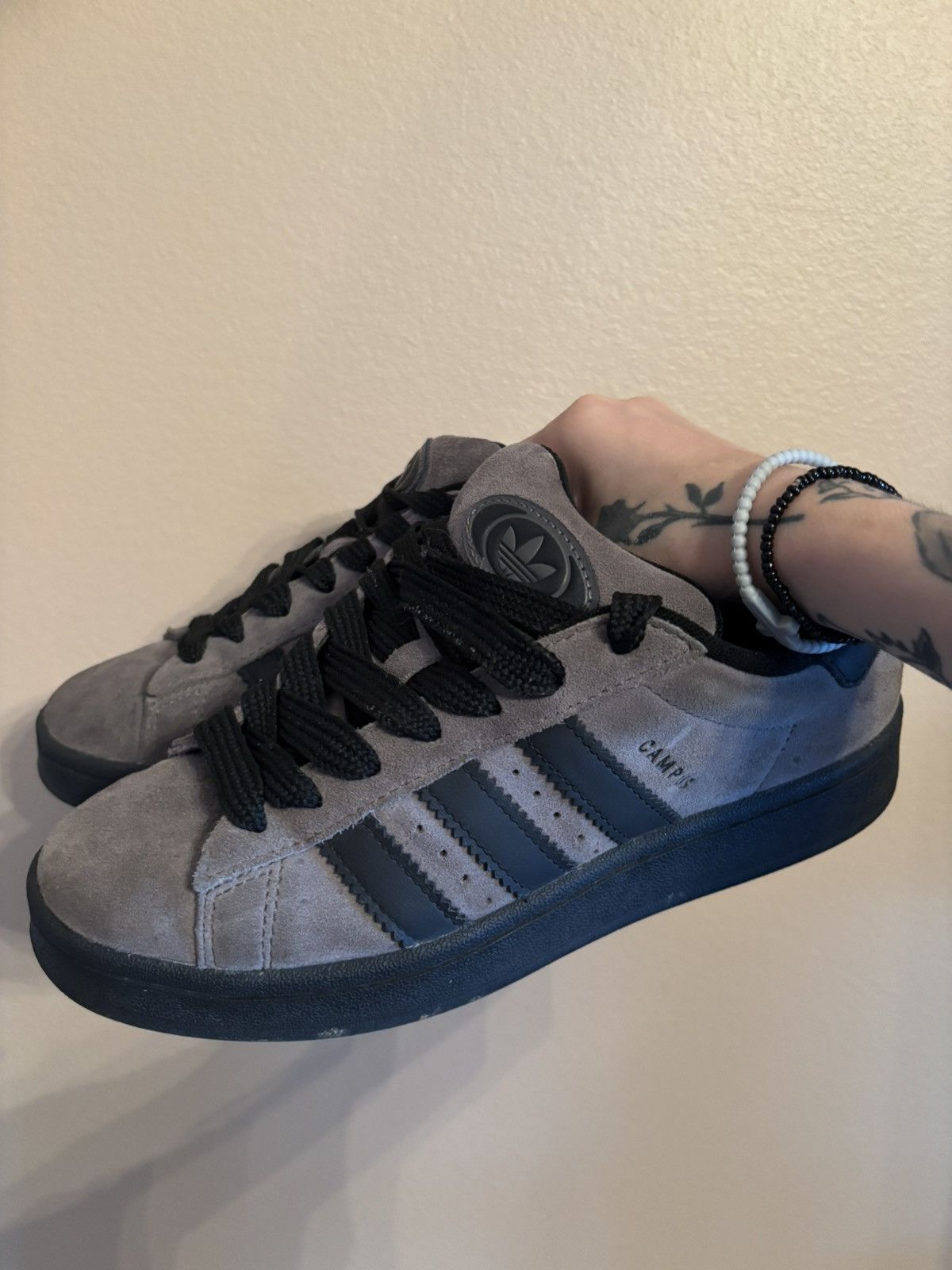 Adidas Adidas Campus 00s 'Charcoal Black' Size US 6.5 / EU 39-40 - 6 Thumbnail