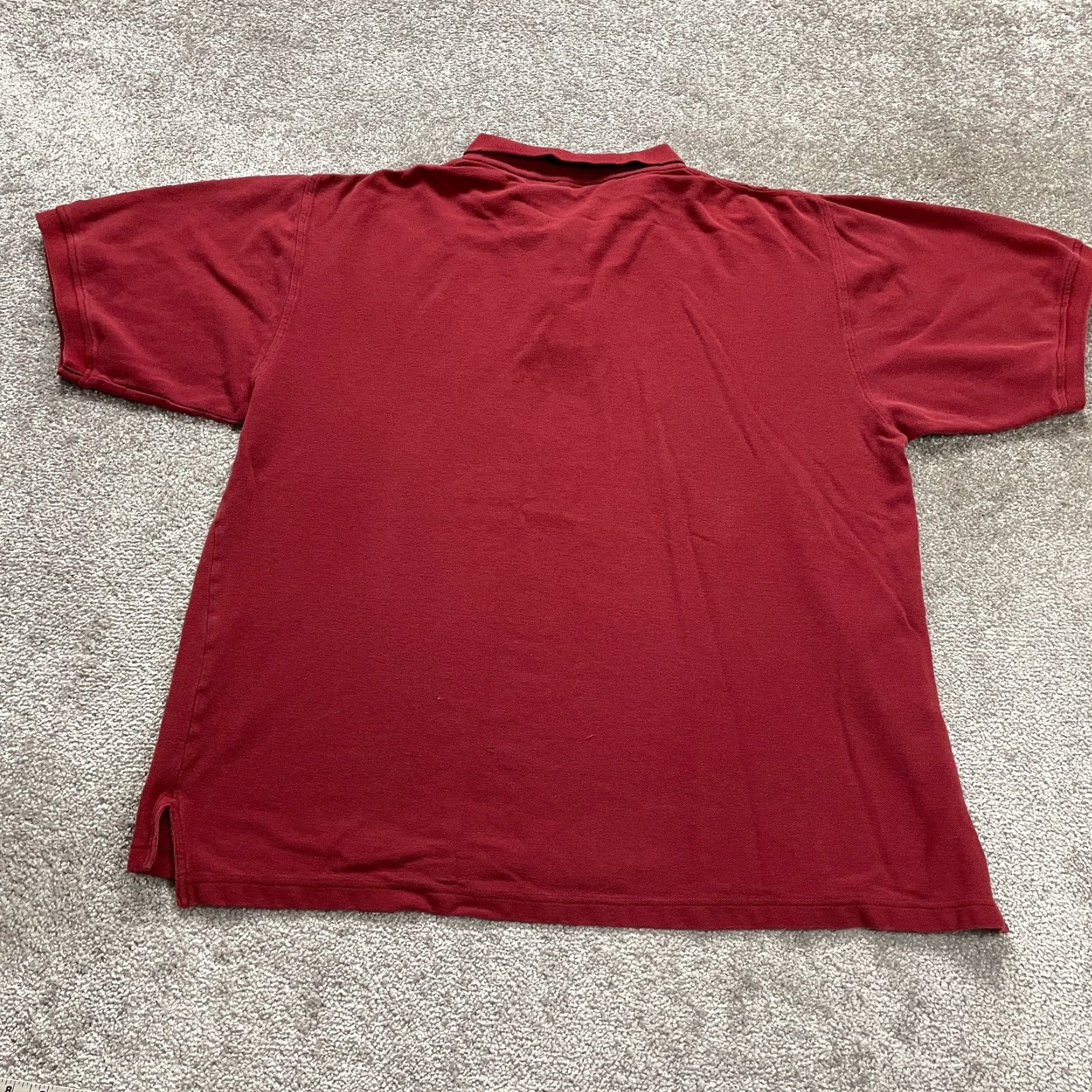 Vintage Old College Inn Polo Shirt Mens 2XL Red Cotton Short Sleeve Collared Golf Tennis Polo Shirt Mens Red 2XL Size US XXL / EU 58 / 5 - 2 Thumbnail