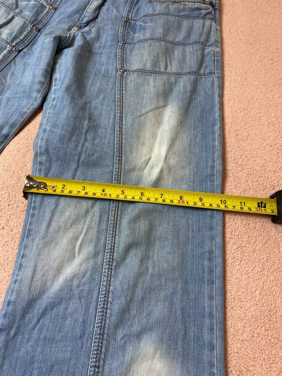 Vintage Archive Washed Distressed Baggy Denim y2k Size US 33 - 6 Thumbnail