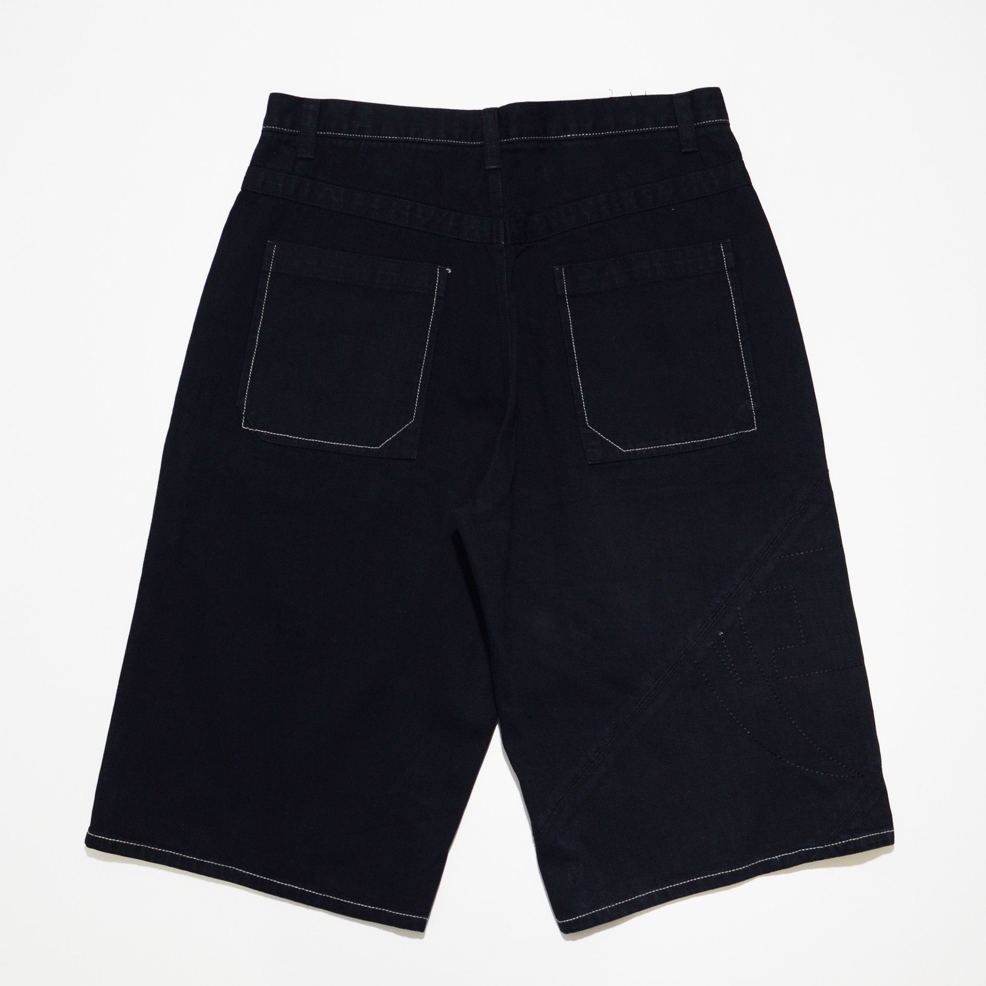 Phat Farm Phat Farm Jorts W34 Raw Denim Shorts 90s Hiphop Streetwear Size US 34 / EU 50 - 2 Thumbnail