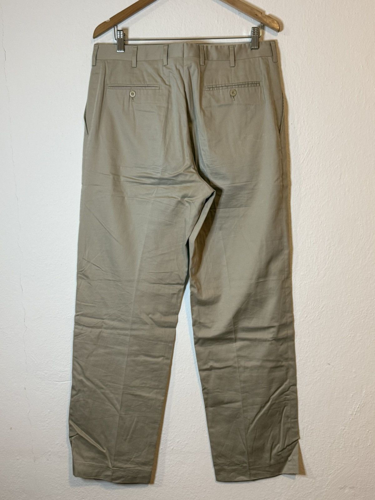 Brioni Brioni "Cortina" Luxury Dress Pants - Beige/Tan Plaid Size US 34 / EU 50 - 2 Thumbnail