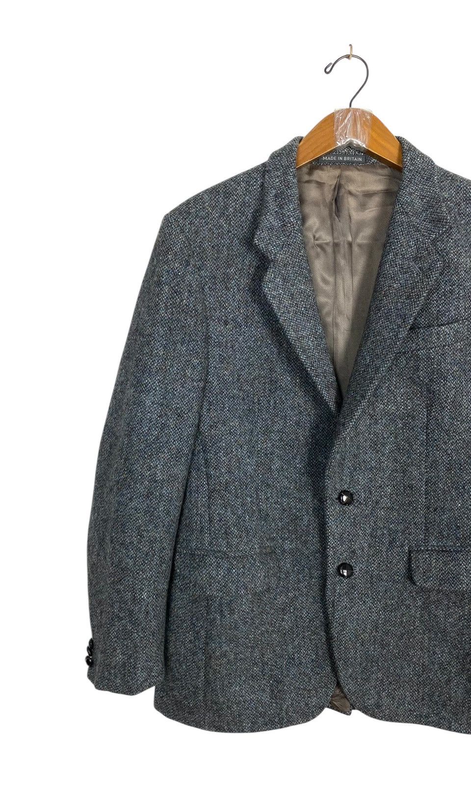 Harris Tweed Rare‼️ Vtg Harris Tweed Hand Woven Wool Coat Made Britain Size US M / EU 48-50 / 2 - 2 Thumbnail